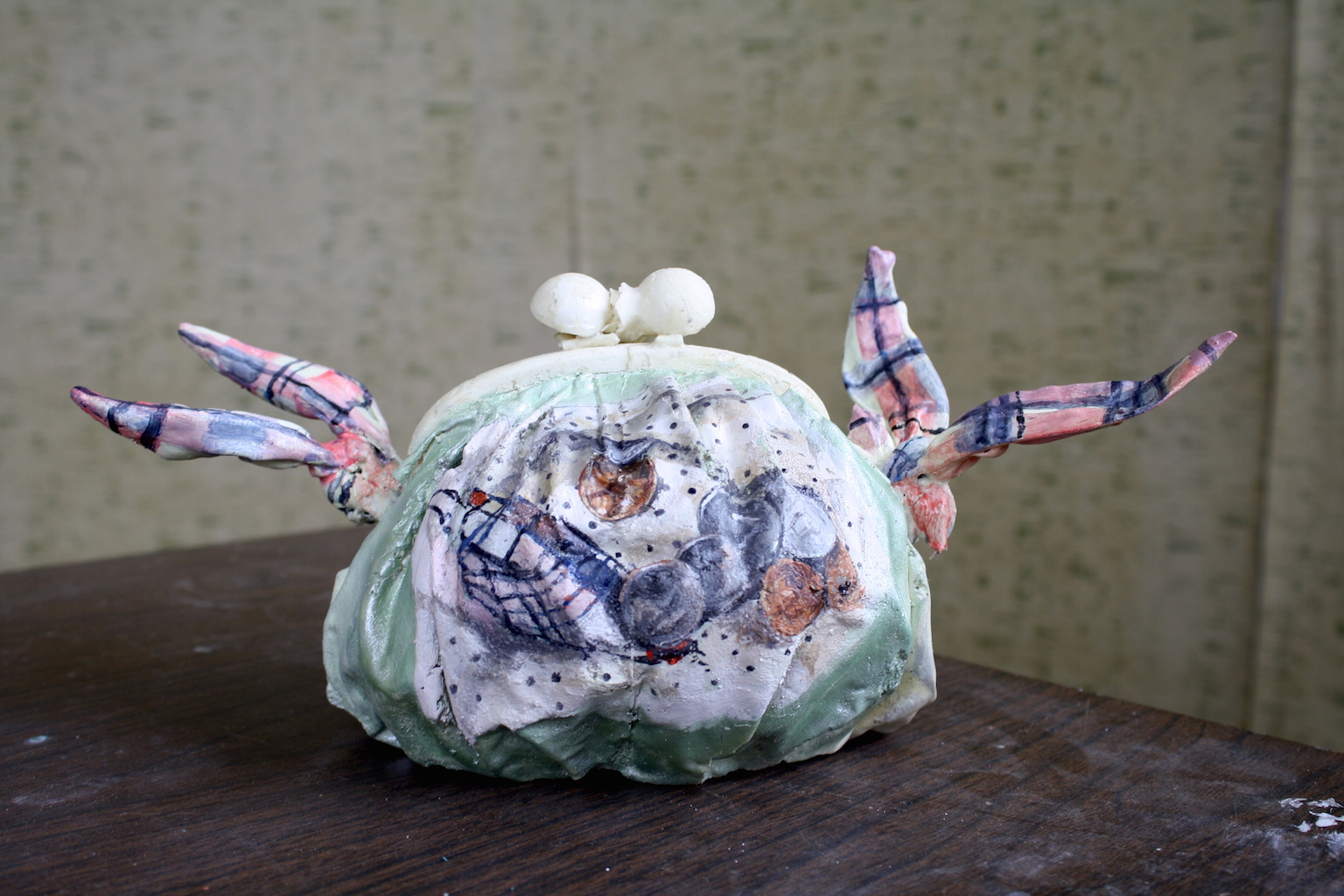 lighter front install shot of art by Amy Stober for Desk Show curated by Collisons Craft