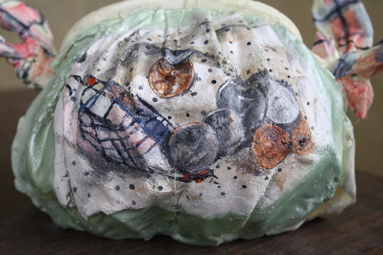 detail shot of art by Amy Stober for Desk Show curated by Collisons Craft