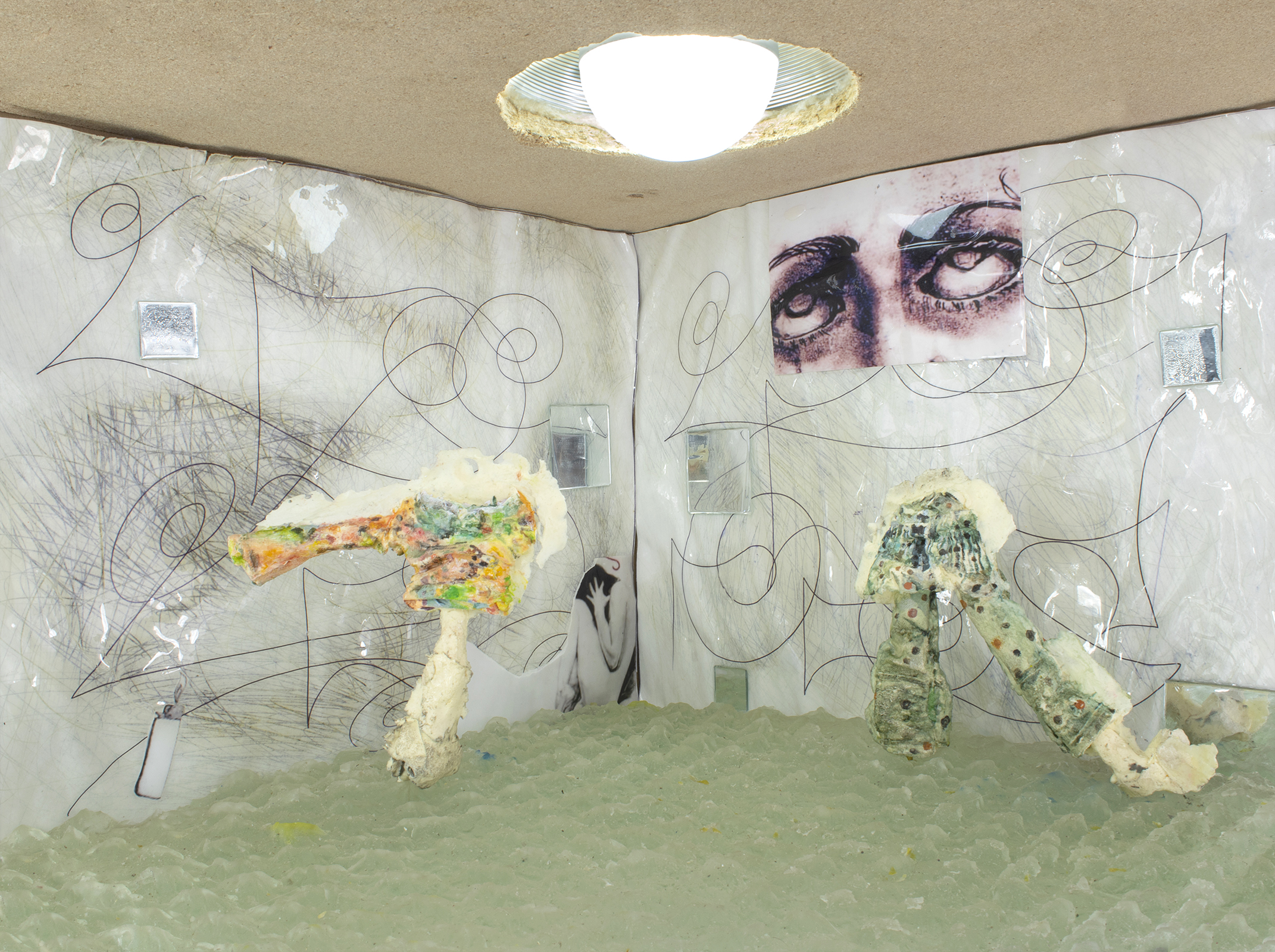 Artwork by Amy Stober for Toxoplasma Grannii Maybe at Catbox Contemporary curated by Christina Giggliotti