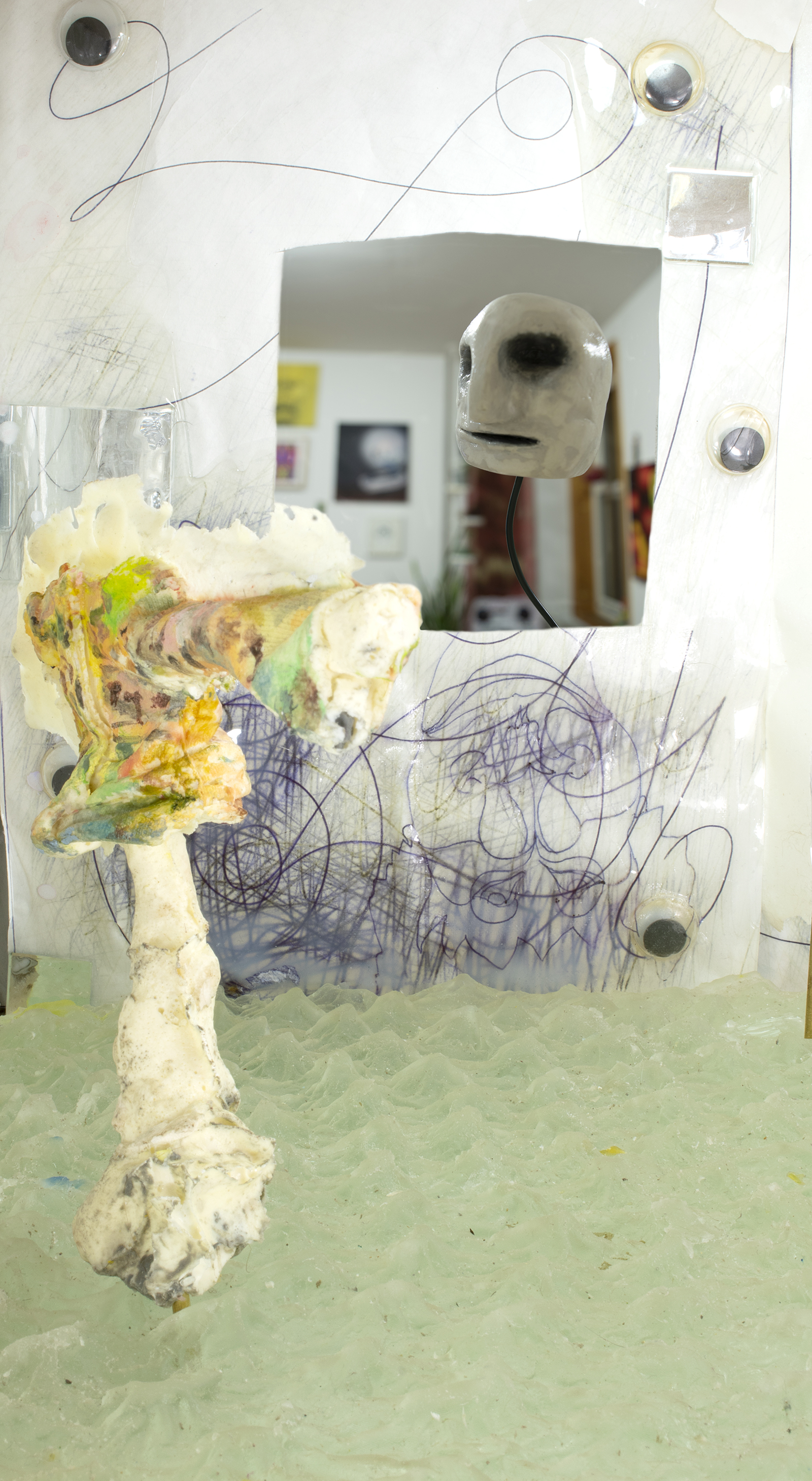 Art by Amy Stober for Toxoplasma Grannii Maybe at Catbox Contemporary curated by Christina Giggliotti
	