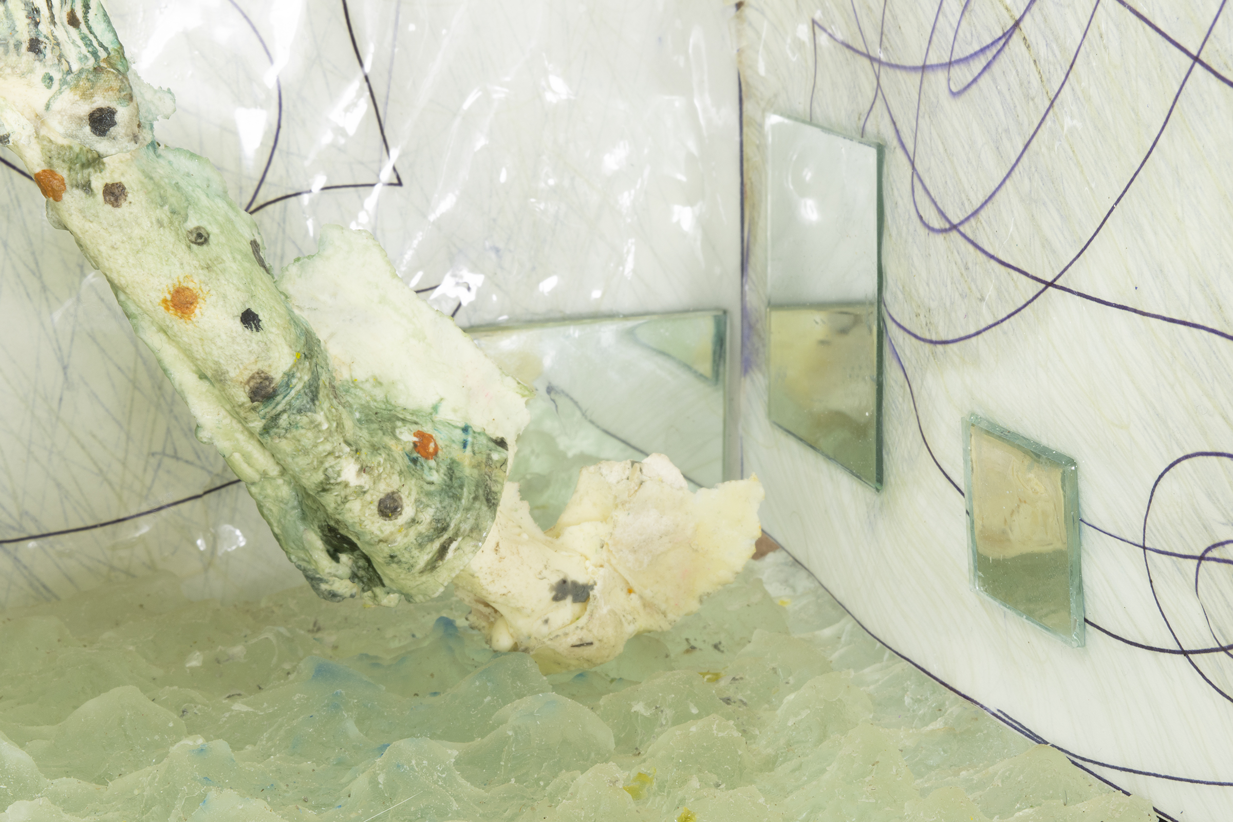 Art by Amy Stober for Toxoplasma Grannii Maybe at Catbox Contemporary curated by Christina Giggliotti
